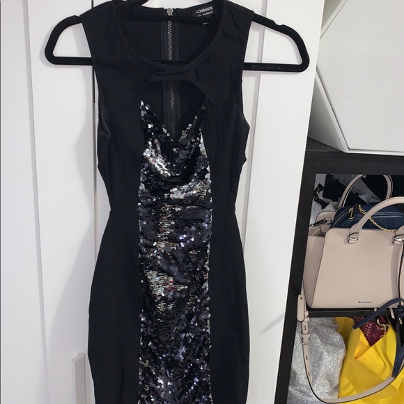 used HOMAGE midi backless sequin dress - Picture 4 of 4